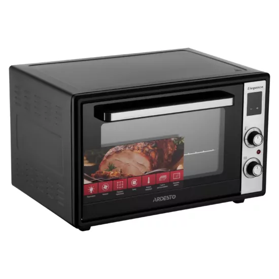 Печь электрическая ARDESTO Elegance, 60л, 2000Вт, электр., конвекция, двойное стекло, черный