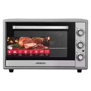 Піч електрична ARDESTO, 60л, 2000Вт, механіч., конвекція, подвійне скло, рожен, сірий