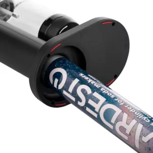 Сифон для газування води ARDESTO, підключення балону- різьба, пляшка 1л, важіль,  чорний