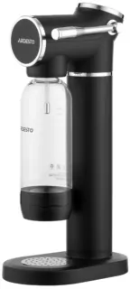 Сифон для газирования воды Ardesto, подключение баллона-резьба, бутылка 1л, рычаг, черный