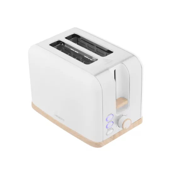 Тостер Ardesto Wood Modern, 800Вт, металл, 2 слота, белый