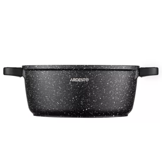 Кастрюля со стеклянной крышкой Ardesto Gemini Anzio, 3.1л, алюминий, черный