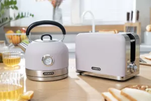 Тостер Ardesto Lilac Dream, 800Вт, металл, 2 слота, лиловый+серебристый