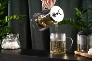 Ardesto mug set with handles Good Morning, 420ml, 2pcs, borosilicate glass, transparent