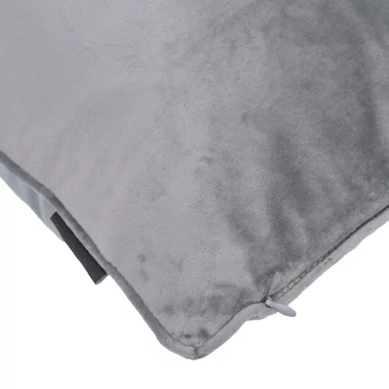 Подушка декор. Ardesto 45х45см, велюр, 100% полиэстер, серый