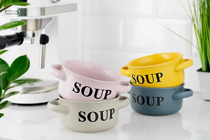 Ardesto Bowl Alcor, 550ml, ceramics, yellow