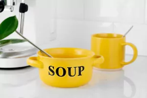 Ardesto Bowl Alcor, 550ml, ceramics, yellow