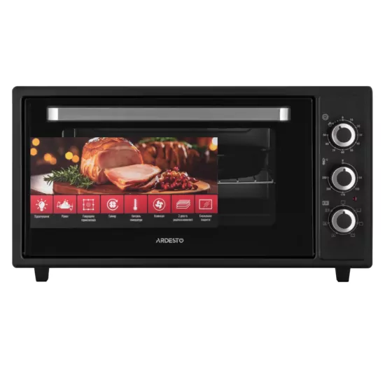 Electric oven ARDESTO, 48L, 1600W, mech., convection, rotisserie, black