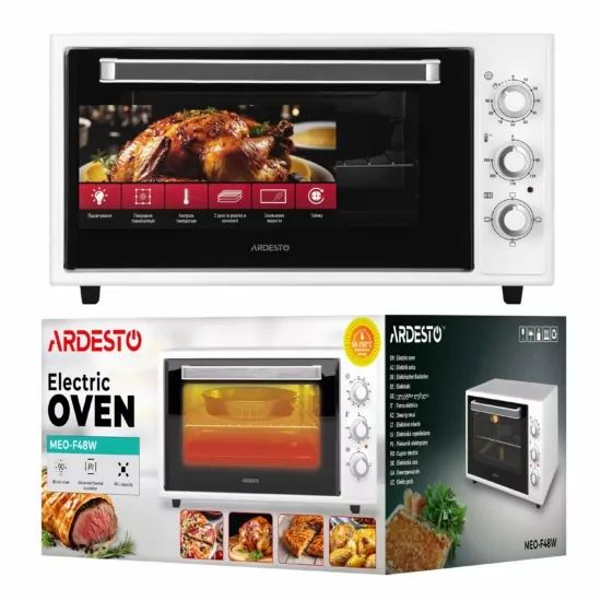 Піч електрична ARDESTO, 48л, 1600Вт, механіч., білий