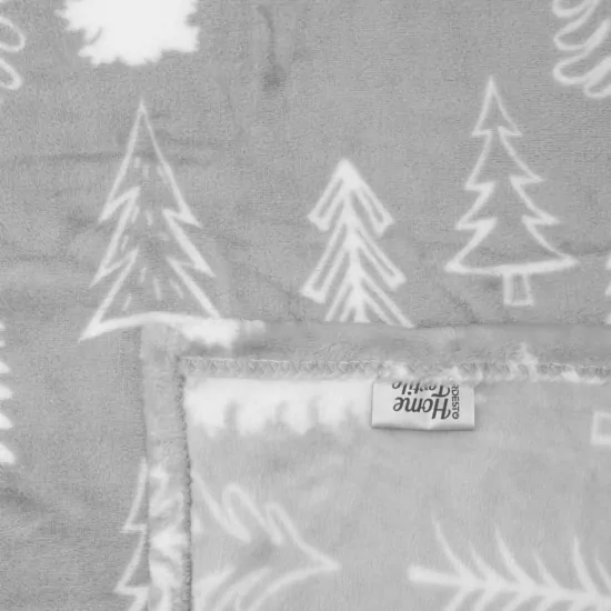 Плед ARDESTO Flannel, 160х200см, 100% полиэстер, елки