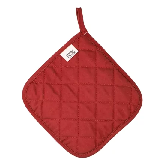 Ardesto Christmas Potholder Happy Holidays 20х20cm, 90% polyester, 10% cotton, red