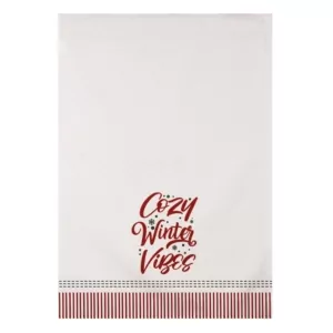 Ardesto Christmas Kitchen towels set Happy Holidays 45х65cm, 2pcs,  90% polyester, 10% cotton, red, white