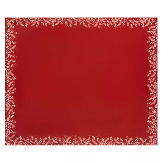 ARDESTO Скатертина Happy Holidays 120х140см, 90% поліестер, 10% бавовна, червоний