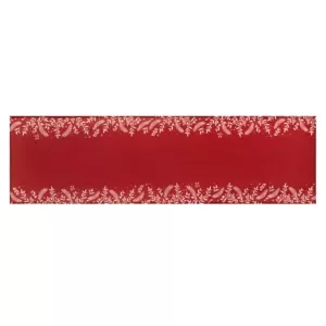 Ранер Ardesto Christmas Happy Holidays, 40х140см, 90% поліестер, 10% бавовна, червоний
