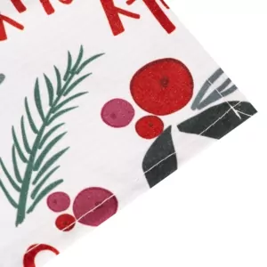 Ранер Ardesto Christmas Happy Holidays 40х140см, 90% поліестер, 10% бавовна, білий гостролист