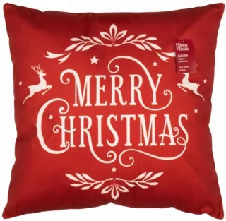 Подушка декор. Ardesto Christmas Happy Holidays 45х45см, 100% поліестер, червоний