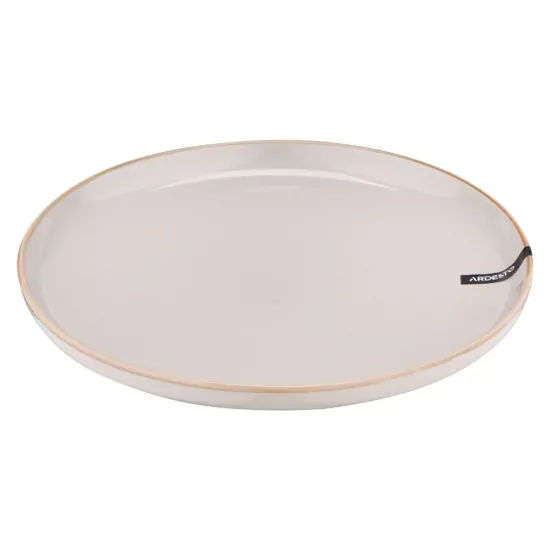 Тарілка десертна Ardesto Apulia, 20.3см, кераміка, сірий