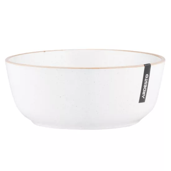 Салатник Ardesto Apulia, 720мл, 16.2см, кераміка, білий