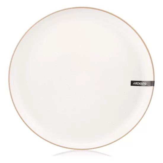 Ardesto Dessert plate Apulia, 20.3cm, ceramic, creamy