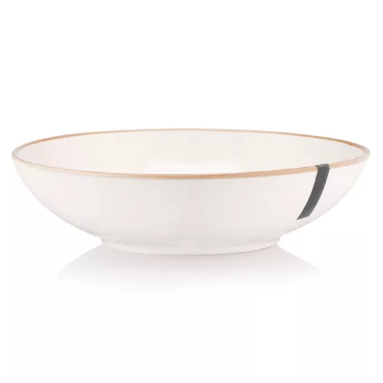 Тарілка супова Ardesto Apulia, 820мл, 20.8см, кераміка, кремовий