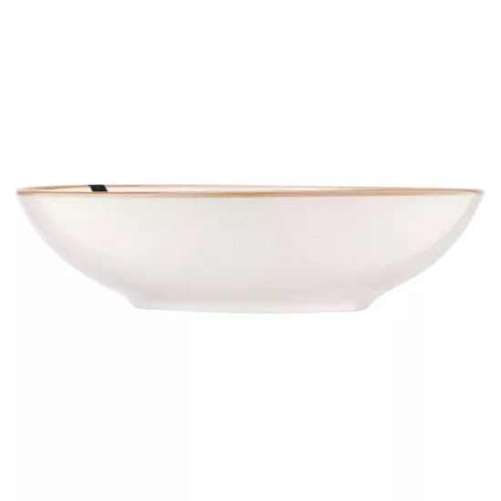 Тарілка супова Ardesto Apulia, 820мл, 20.8см, кераміка, кремовий