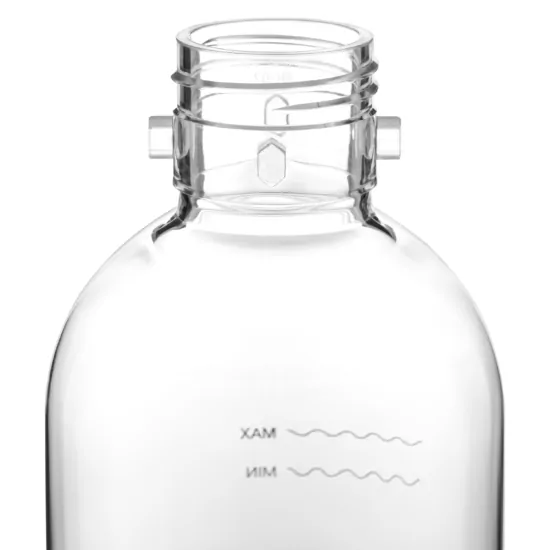 Сифон для газирования воды Ardesto, подключение баллона-резьба, бутылка 1л, кнопка, черный