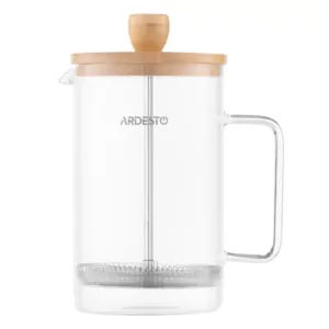 Френч-пресс Ardesto Midori, 800мл, боросиликаное стекло, бамбук, прозрачный