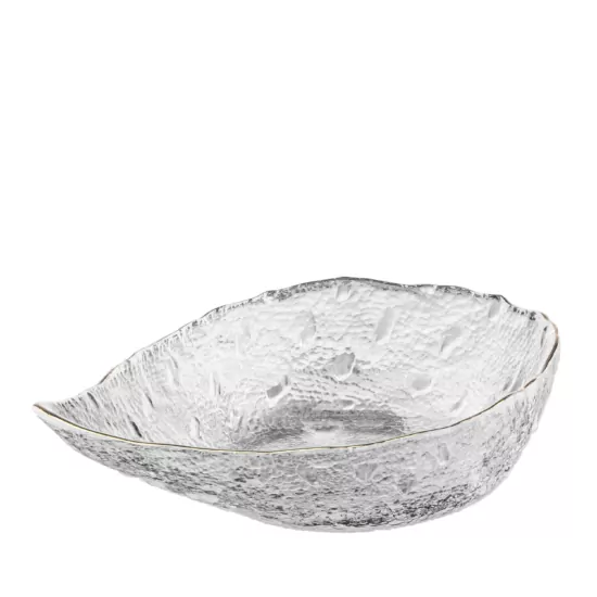 Bowl ARDESTO Leaf, 17.5cm, glass, transparent