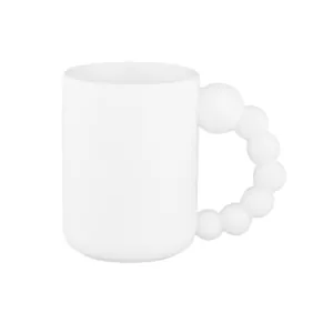 Чашка Ardesto Bubbles, 500мл, порцеляна, білий