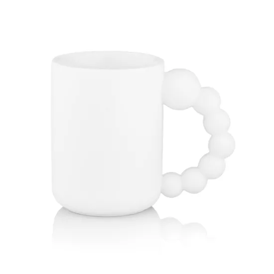 Чашка Ardesto Bubbles, 500мл, порцеляна, білий