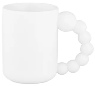 Чашка Ardesto Bubbles, 500мл, порцеляна, білий