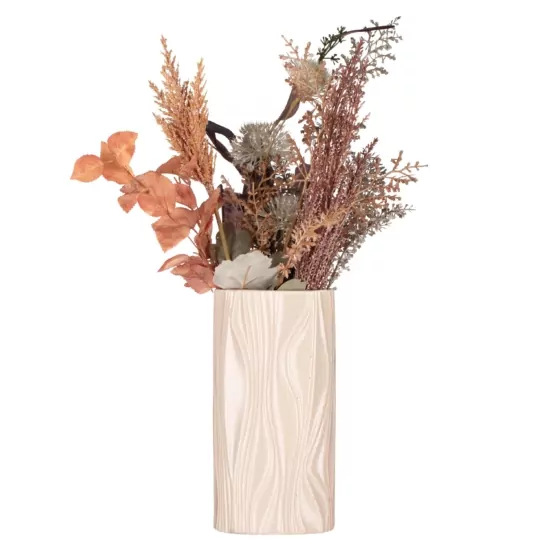 Ваза Ardesto Liguria, 12.2х24см, порцеляна, жовтий