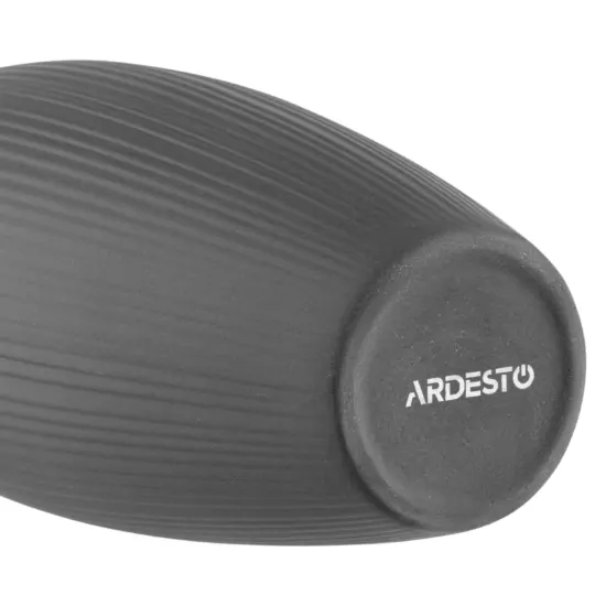 Ваза Ardesto Siena, 7х23см, порцеляна, сірий