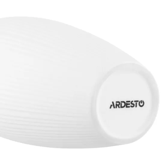 Ваза Ardesto Siena, 7х23см, порцеляна, білий