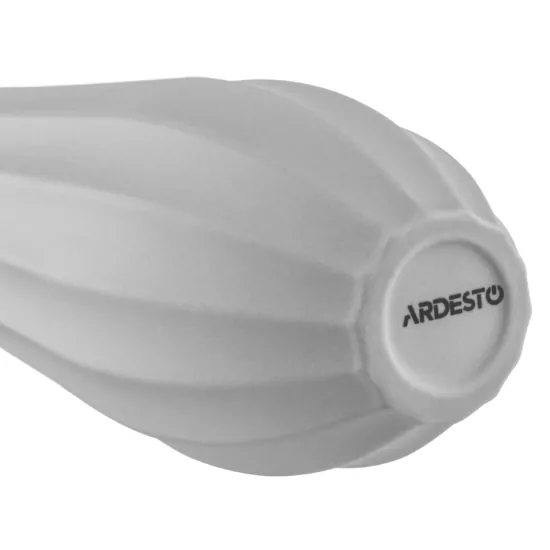 Ваза Ardesto Molize, 8.5х27.5см, порцеляна, сірий