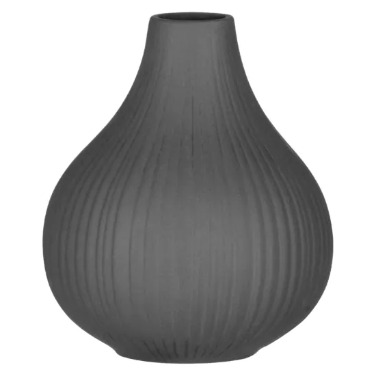 Ardesto Vase Lucca, 11.5х13.5cm, porcelain, gray