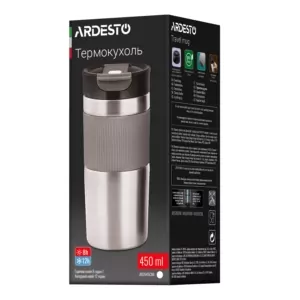 Термокухоль Ardesto Comfort 450мл, нержавіюча сталь, сірий