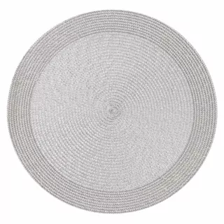 Ardesto Serving mat, 38cm, PP, round, gray