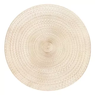 Ardesto Serving mat, 38cm, PVC, round, golden
