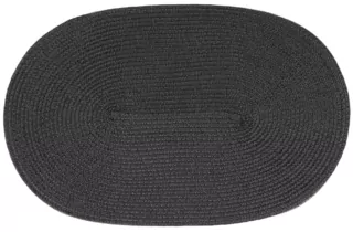 Ardesto Serving mat, 30х45cm, PP, oval, black