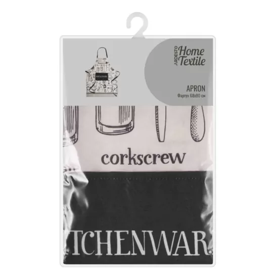 Фартух ARDESTO Kitchen 68х80см, 90% поліестер, 10% бавовна