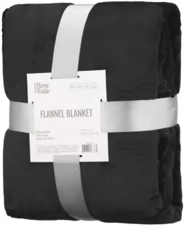 Ardesto Flannel blanket 160х200cm, 100% polyester, black