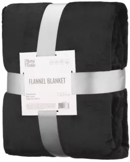 Ardesto Flannel blanket 200х220cm, 100% polyester, black