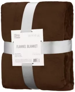 Ardesto Flannel blanket 160х200cm, 100% polyester, brown