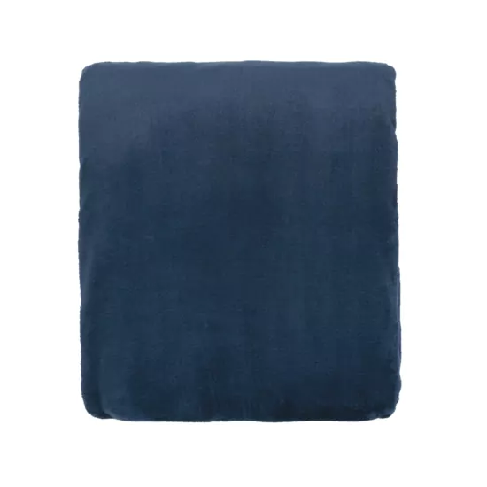 Плед Ardesto Flannel 200х220см, 100% поліестер, синій темний