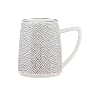 Ardesto Mug Lamberto, 360ml, porcelain, white-gray