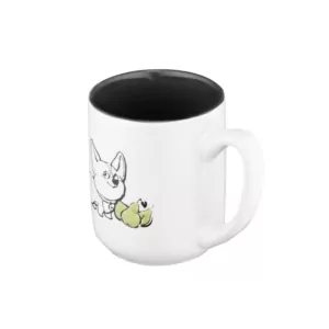 Ardesto Mug Corgi, 380ml, ceramic, white-gray
