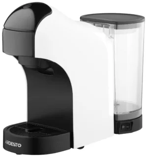 Кавоварка Ardesto капсульна, 0.9л,  капсули Nespresso, Nescafe Dolce Gusto, мелена кава, сенсорне керування, білий