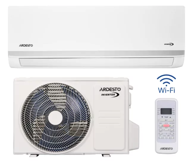 ARDESTO Air Conditioner ACM-11INV-R32-WF-AG-S, 35 m2, Inverter, A++/A+, down to -15°C, Wi-Fi, R32, white