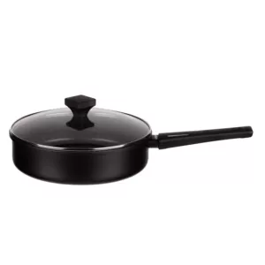 Ardesto Open Deep Frypan with lid Gemini Gourmet Andria, 26cm, aluminium, black
